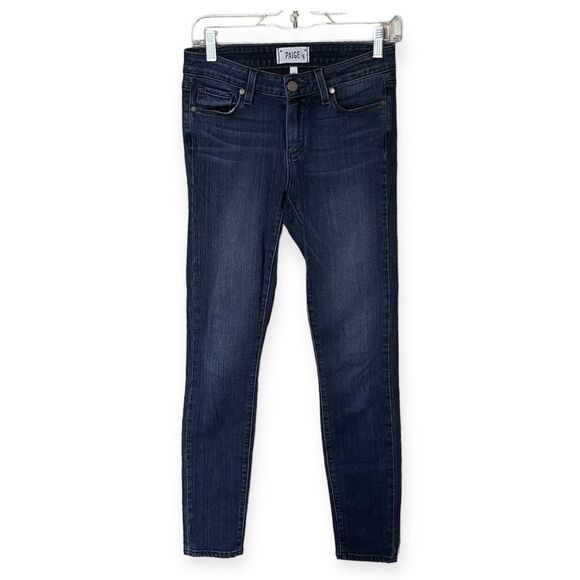 Paige Verdugo Ultra Skinny Mid Rise Jeans in Blue Size 27 - Picture 1 of 9